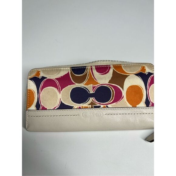 Rare Coach Ashley hand drawn scarf print wallet - Picture 11 of 15
